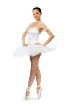 nutcracker ballerina in pointe shoes and tutu