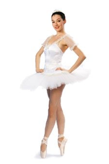 nutcracker ballerina in pointe shoes and tutu